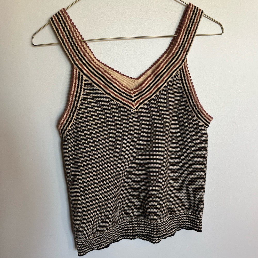 hem & thread knit tank top women’s